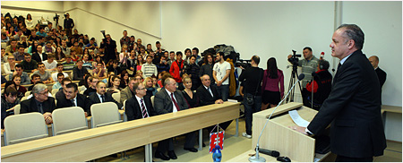 Prezident Andrej Kiska navtvil ilinsk univerzitu