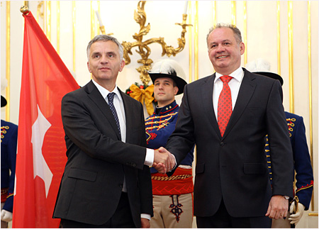 Slovensk a vajiarsky prezident sa stretli na inovanom fre  