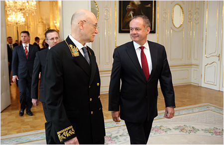 Prezident SR Andrej Kiska prijal poverovacie listiny od tyroch novch vevyslancov