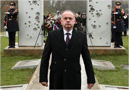 Prezident SR si uctil v Bratislave aj v Prahe vroie Novembra89