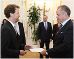 Prezident prijal poverenia od rakskeho a britskho vevyslanca