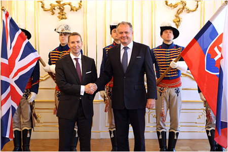 Prezident prijal poverenia od rakskeho a britskho vevyslanca