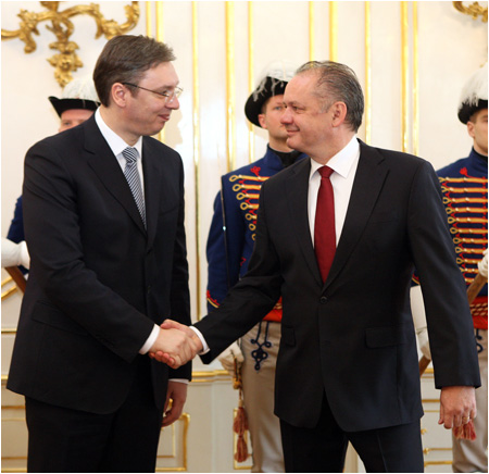 Prezident Kiska prijal srbskho premira