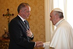 Pápež František prijal slovenského prezidenta Andreja Kisku