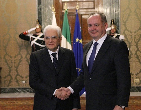 Kiska v Rme rokoval s talianskym prezidentom