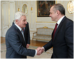 Andrej Kiska prijal prezidenta Slovenskho olympijskho vboru 
