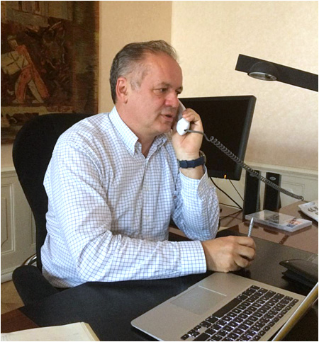 Prezident SR Andrej Kiska telefonoval Petrovi Saganovi