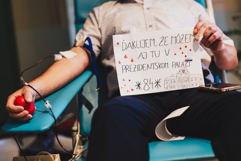 Kancelária prezidenta SR sa opäť zapojila do osláv Svetového dňa darcov krvi