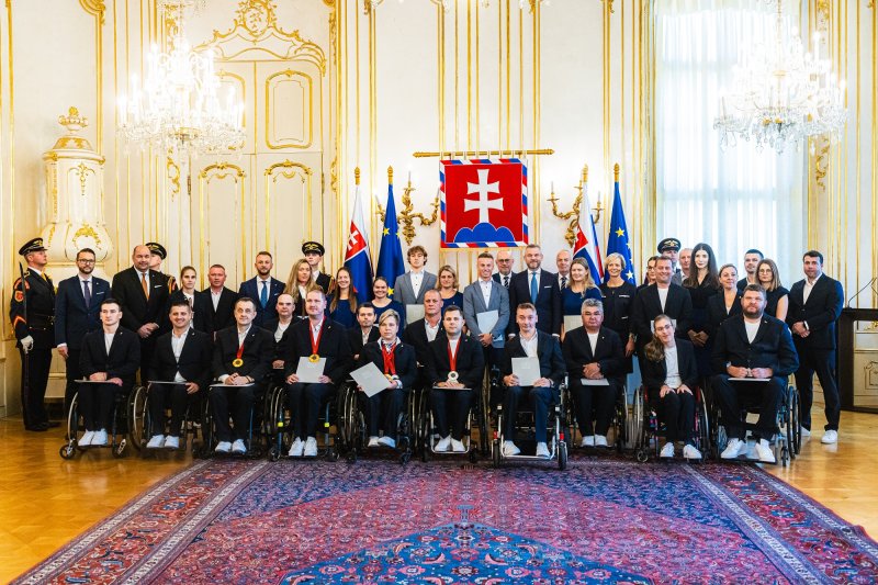 Prezident SR Peter Pellegrini prijal našich olympionikov