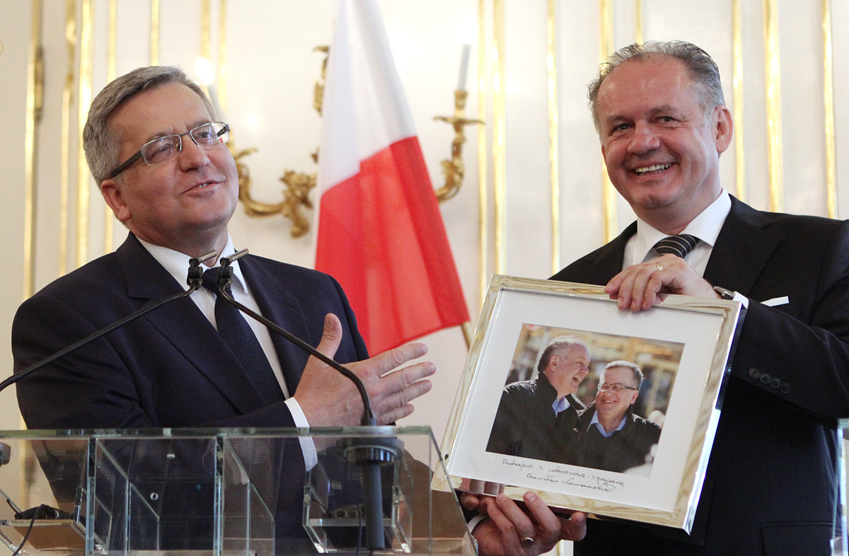 Komorowski on his last official visit to Slovakia