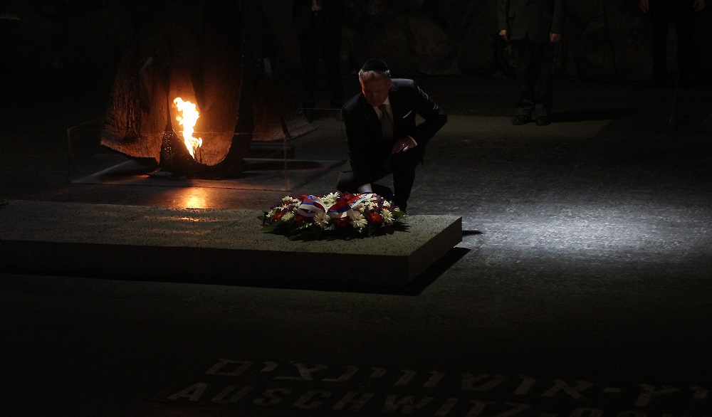 Andrej Kiska visited Jad Vashem and decorated Aron Grünhut