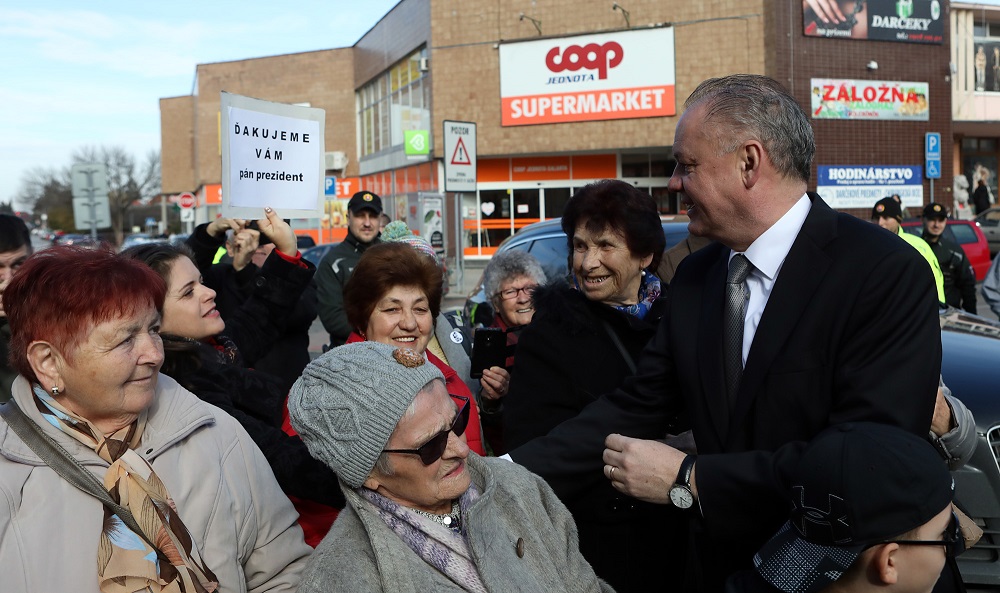 Andrej Kiska navštívil Šaľu, hovoril o problémoch zdravotníctva