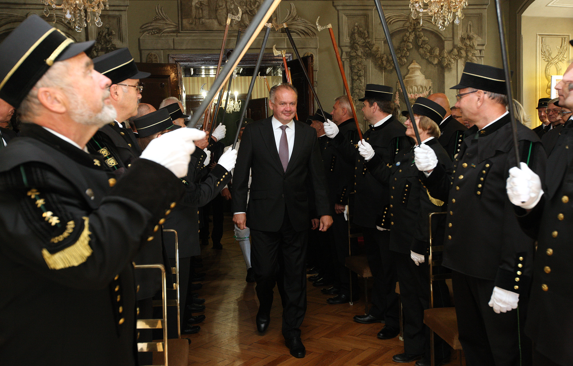 Kisku v Štiavnici prijali do baníckeho stavu 