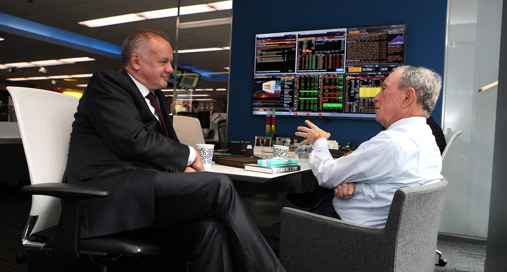 Kiska also met with Bloomberg and Guterres in New York