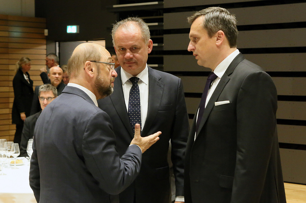 Andrej Kiska sa zúčastnil na večeri predsedov parlamentov EÚ