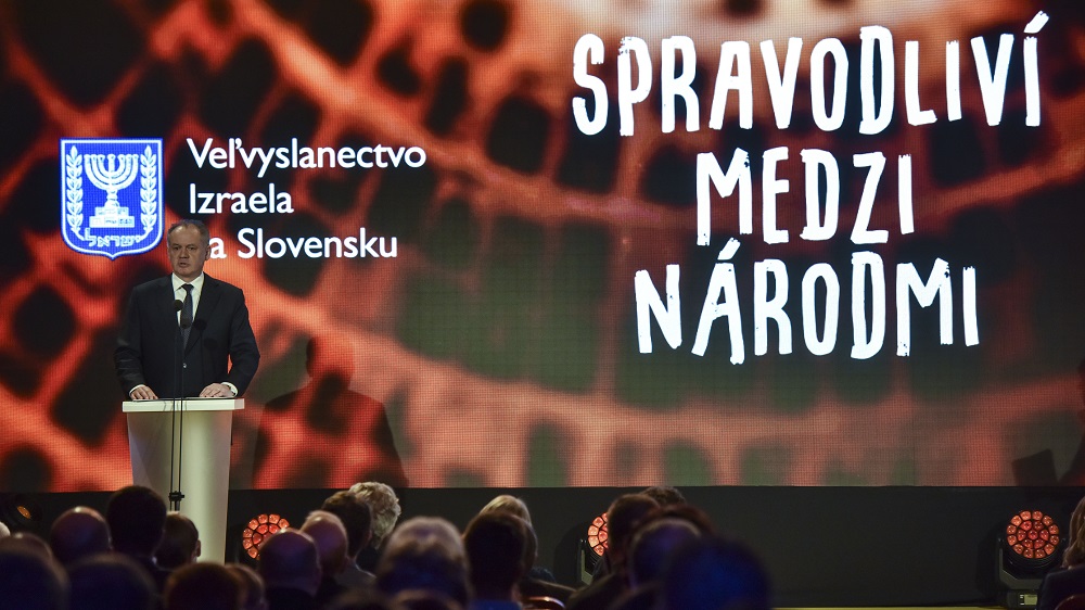 Prezident sa zúčastnil na udeľovaní titulu Spravodliví medzi národmi