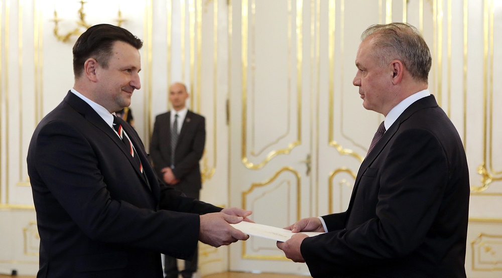 Prezident prijal nového veľvyslanca Českej republiky