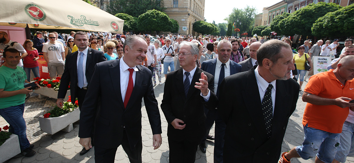 Prezident Kiska v Komárne a okolí