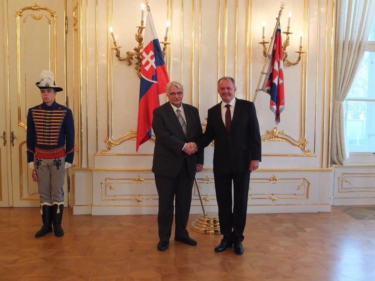 Andrej Kiska prijal nového šéfa poľskej diplomacie