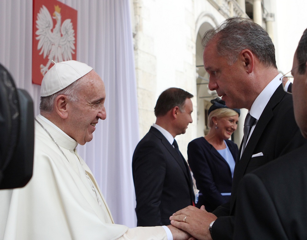 Prezident Kiska sa v Poľsku stretol s pápežom Františkom