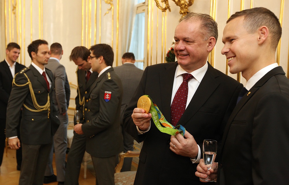 Prezident Kiska prijal olympijských medailistov z Ria