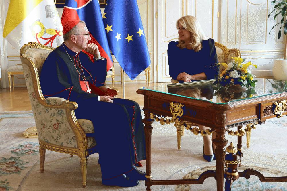 Prezidentka prijala štátneho sekretára Svätej stolice Pietra Parolina