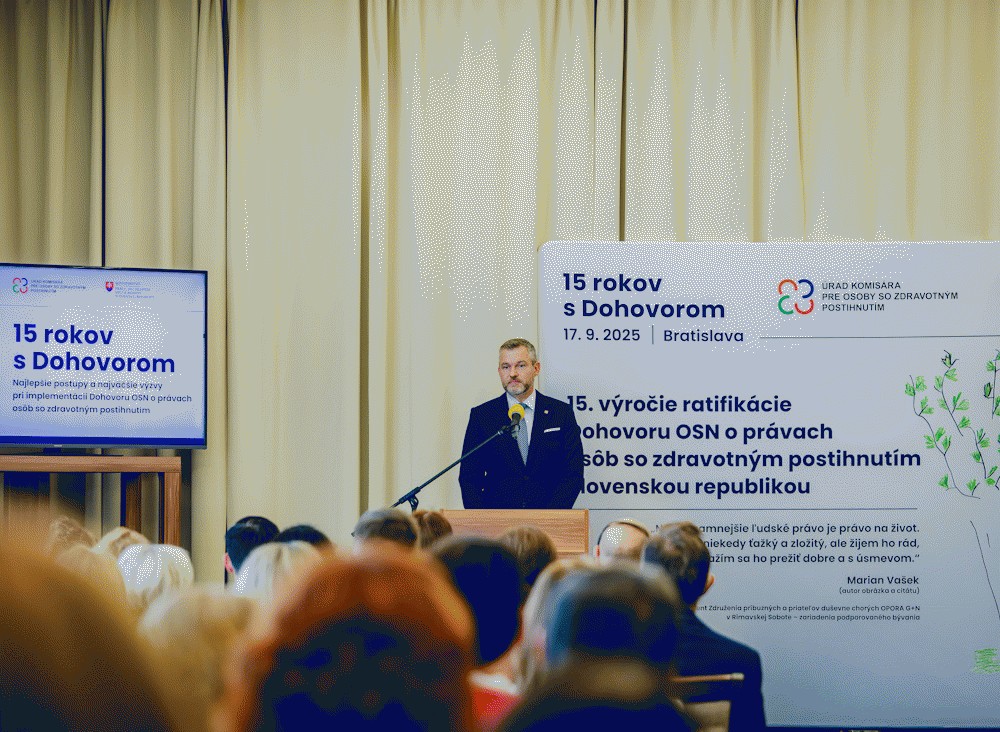 Prezident SR: Vždy budem podporovať kroky smerujúce k podpore ľudí so zdravotným znevýhodnením