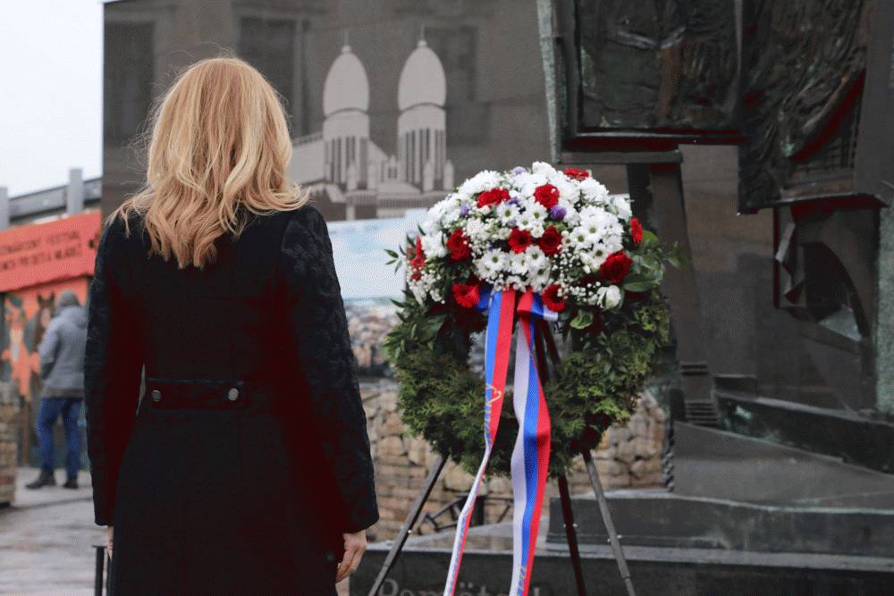 Prezidentka si uctila pamiatku obetí holokaustu 