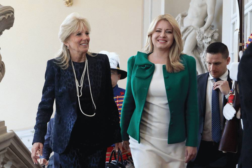 President Receives the First Lady of the United States Jill Biden