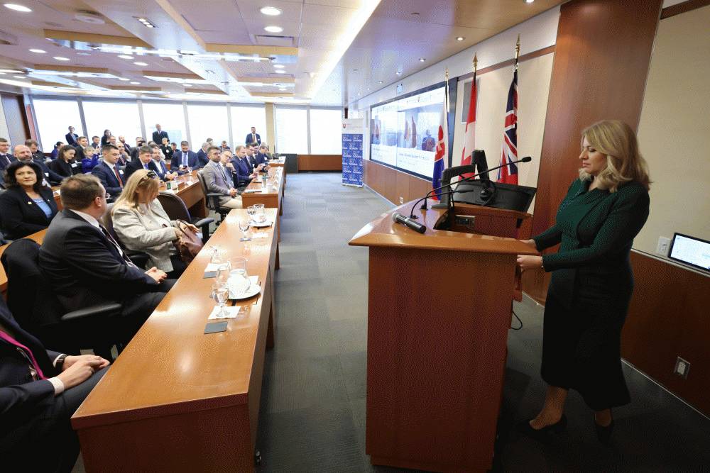 Prezidentka otvorila slovensko-kandaské biznis fórum v Toronte 