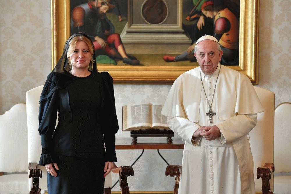 Prezidentku prijme vo Vatikáne pápež František