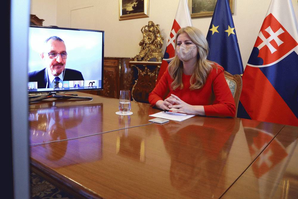 Prezidentka sa zúčastnila na online stretnutí s veľvyslancami z krajín EÚ