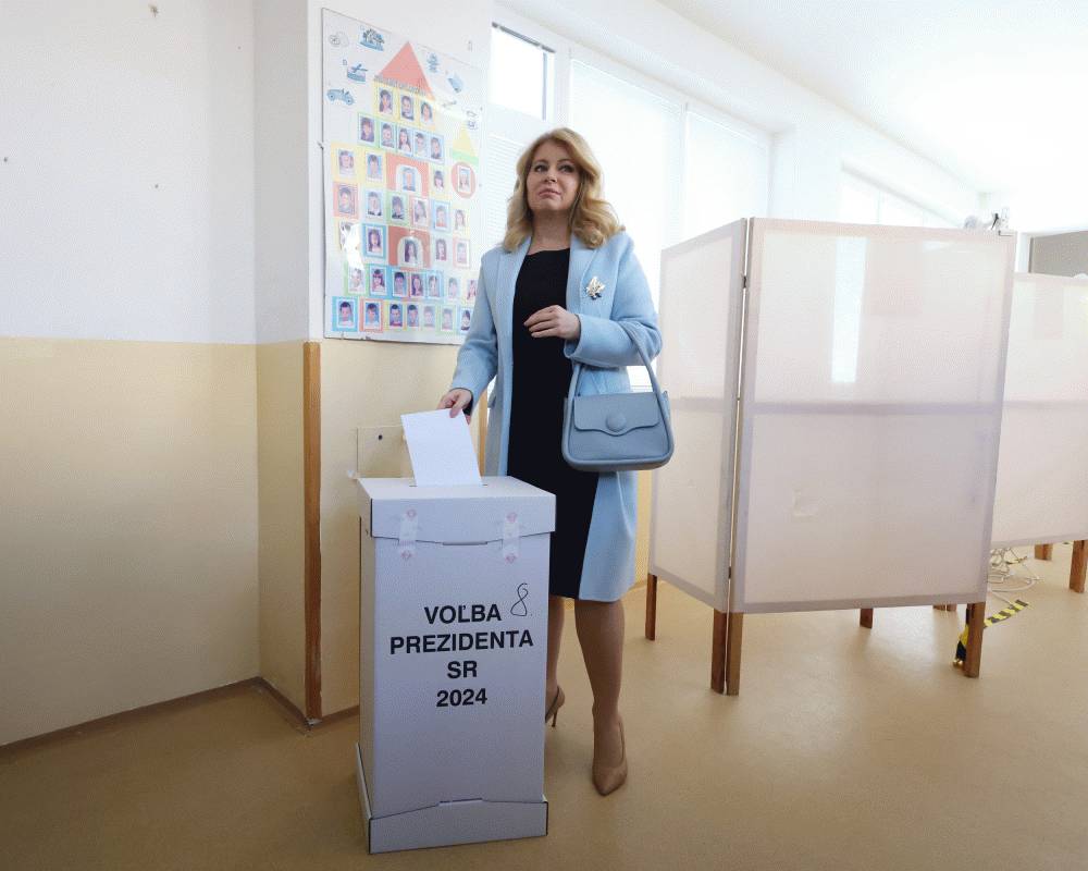 Prezidentka hlasovala v 1.kole prezidentských volieb