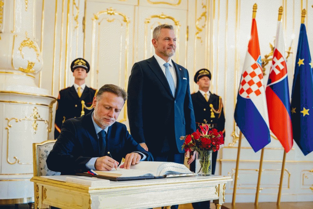 Prezident SR prijal predsedu chorv&aacute;tskeho parlamentu Gordana Jandrokovića