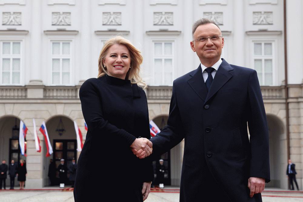 Prezidentka sa vo Varšave rozlúčila s poľským prezidentom Andrzejom Dudom