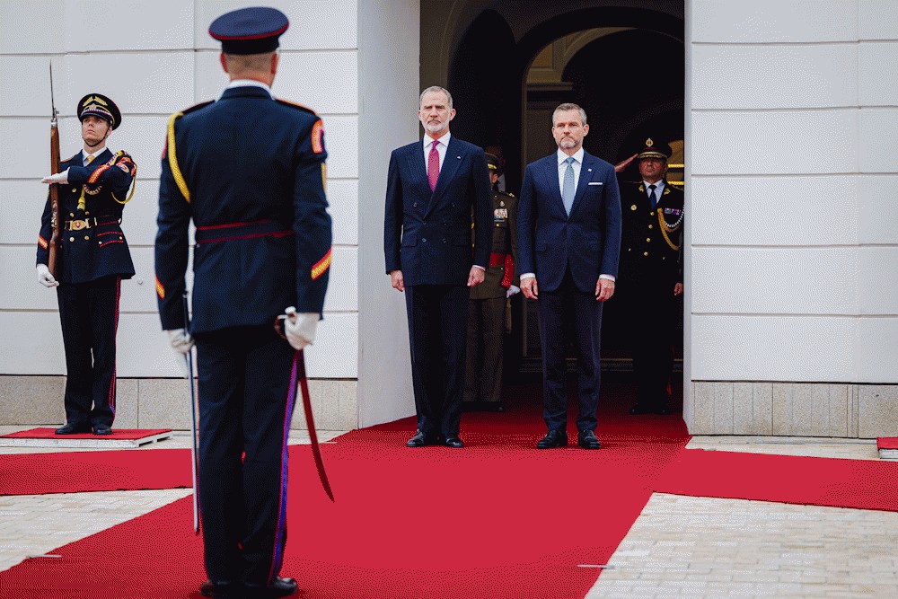 Prezident SR Peter Pellegrini privítal španielskeho kráľa Filipa VI.