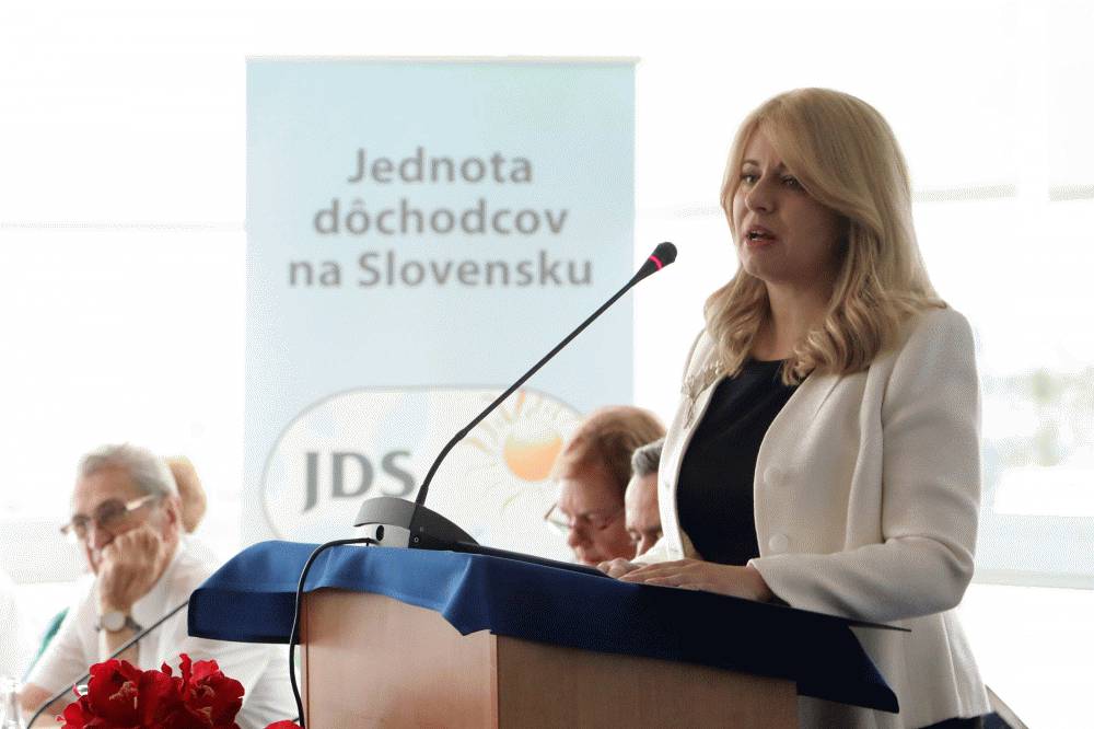 Prezidentka sa zúčastnila snemu Jednoty dôchodcov Slovenska