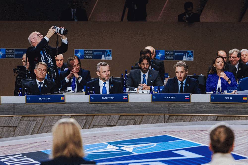 Prezident SR vystúpil s prejavom na rokovaní Rady NATO k Ukrajine
