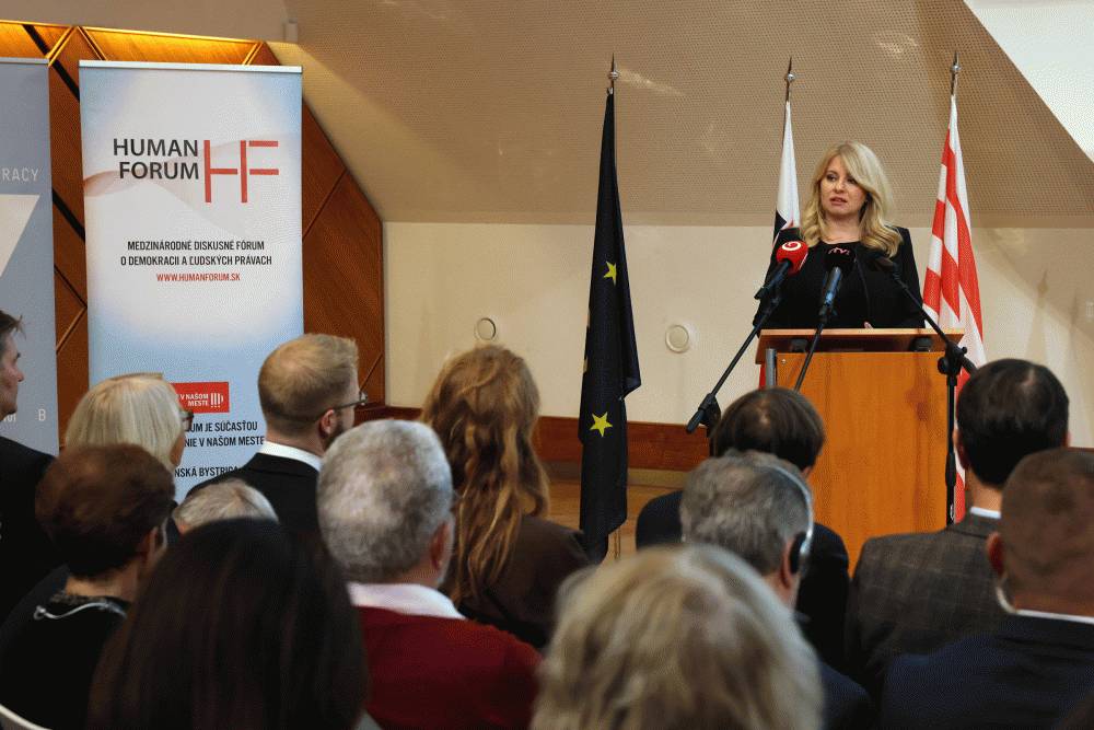 Prezidentka vystúpila na Human Forum v Banskej Bystrici 