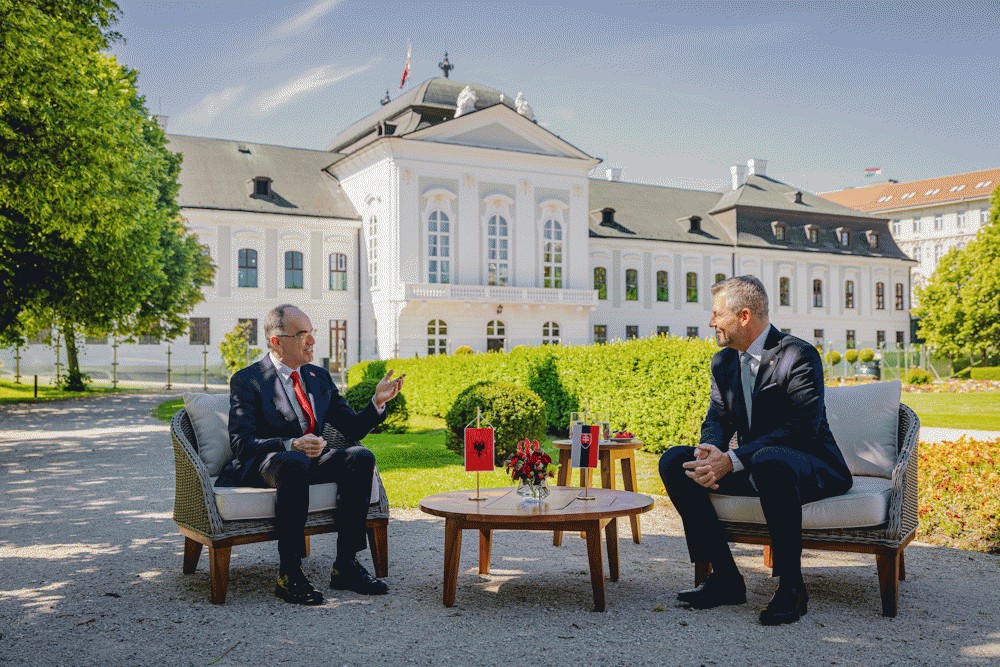 Prezident SR: Slovensko a Alb&aacute;nsko sp&aacute;ja &uacute;primn&yacute; z&aacute;ujem o stabilitu, bezpečnosť a prosperitu n&aacute;&scaron;ho regi&oacute;nu
