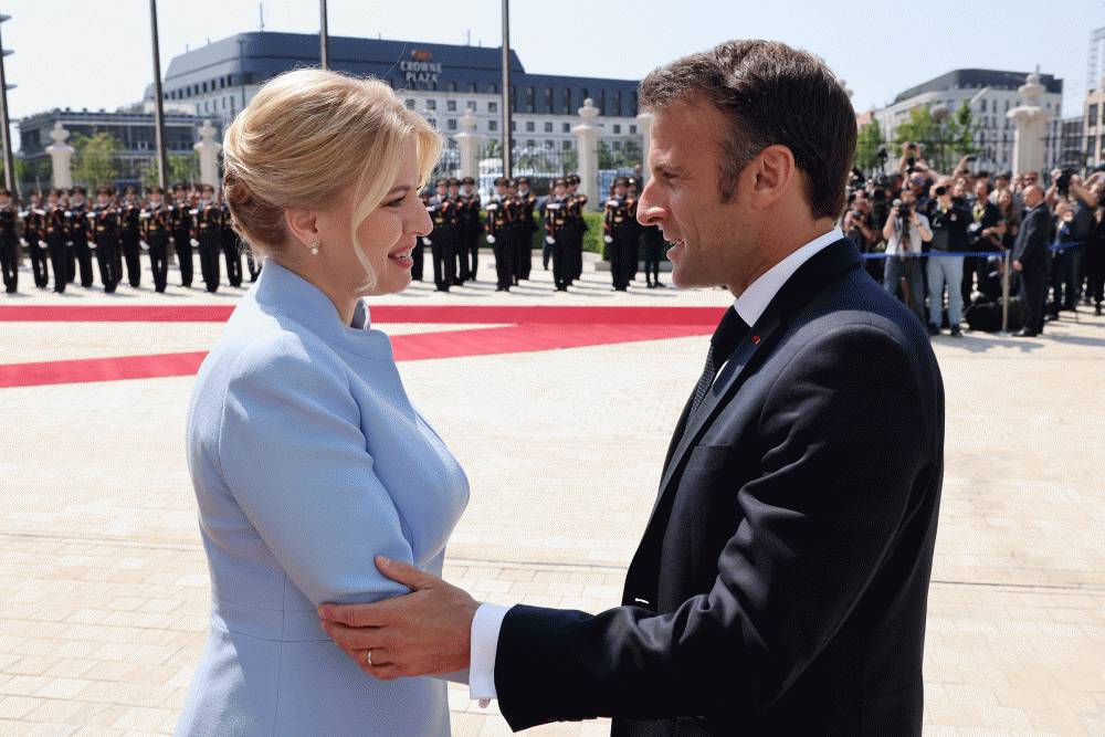 Francúzsky prezident Emmanuel Macron navštívil Slovensko
