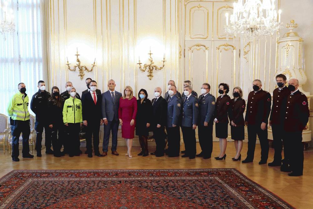 Prezidentka prijala zástupcov záchranných zložiek