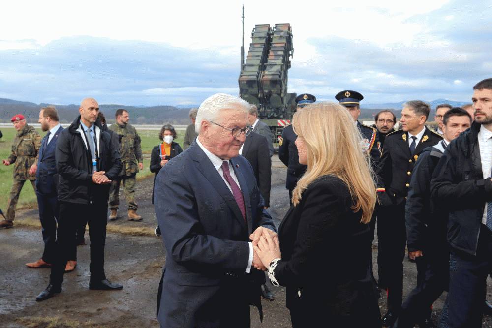 President Thanks Germany for Support at Sliač