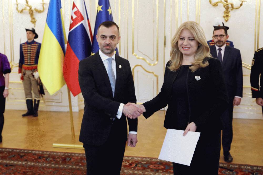 Nový ukrajinský veľvyslanec odovzdal poverovacie listiny 