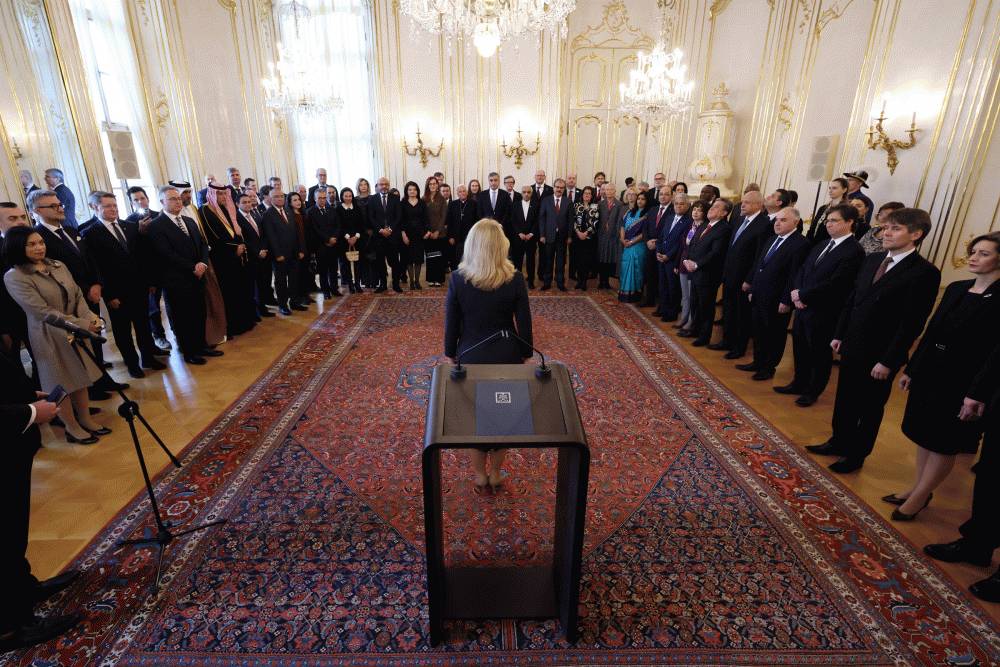 Prezidentka sa stretla s veľvyslancami pôsobiacimi na Slovensku 