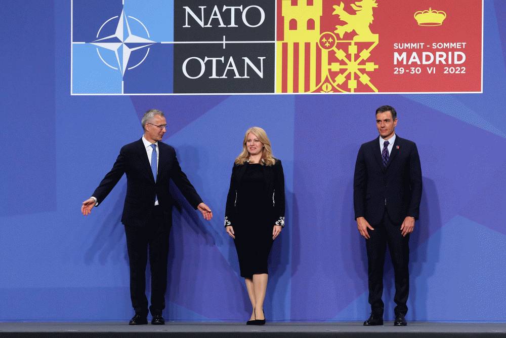 Prezidentka odcestovala na summit NATO do Madridu