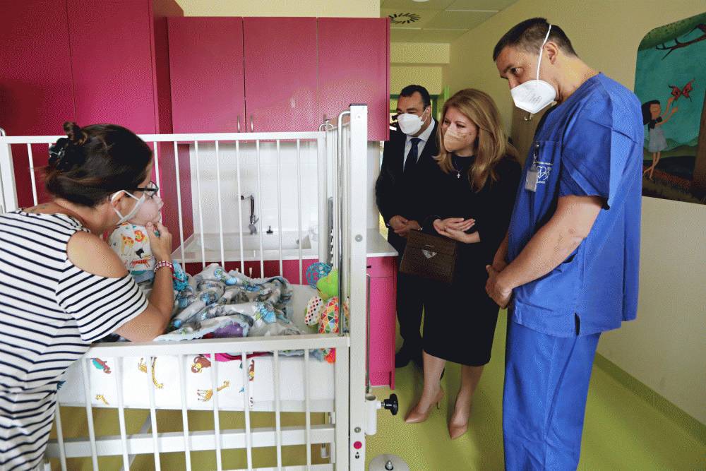 Prezidentka navštívila Detské kardiocentrum NÚSCH v Bratislave