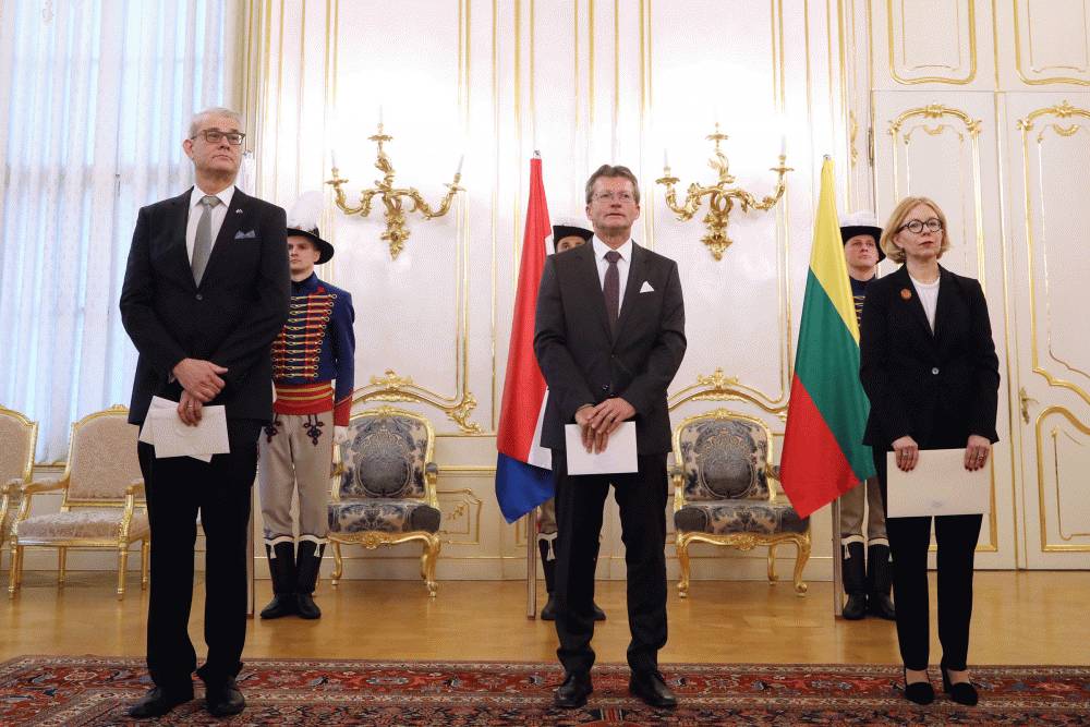 Veľvyslanci Fínska, Luxemburska a Litvy odovzdali poverovacie listiny 