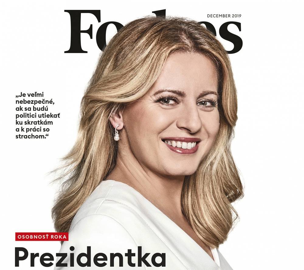 Magazín Forbes vyhlásil prezidentku za Osobnosť roka 2019 