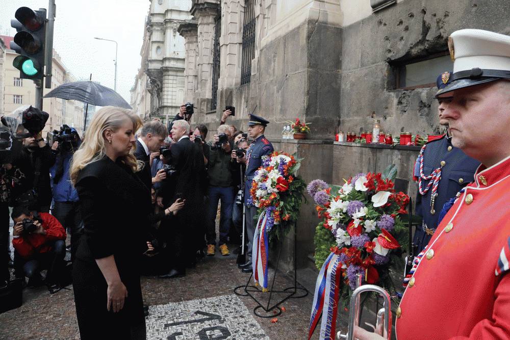 Prezidentka si v Prahe uctila pamiatku hrdinov operácie Anthropoid